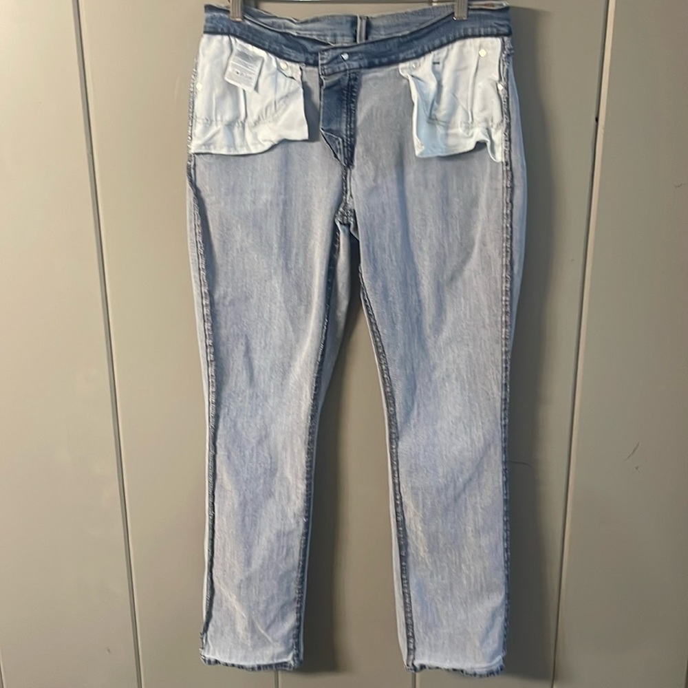 Levi's Curvy Straight Jeans Women’s Grunge Casual Blue Denim Straight Leg - Picture 3 of 5
